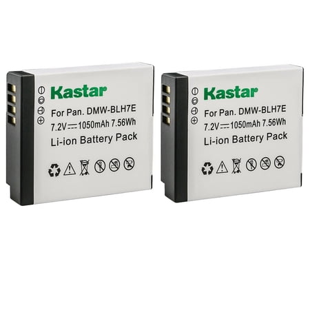 Kastar 2-Pack DMW-BLH7E Battery Replacement for Panasonic Lumix DMC-GM1KD Lumix DMC-GM1KEB Lumix DMC-GM1KK Lumix DMC-GM1KS Lumix DMC-GM1KW Lumix DMC-GM1S Lumix DMC-GM1W Camera