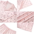 thumbnail image 5 of UVN Pajamas Sets for Women Short Sleeve Button Down Tops and Ruffle Shorts 2 Piece Outfit Satin Silk Pjs Sleepwear Loungewear, 5 of 8