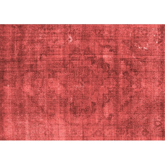 Ahgly Company Indoor Rectangle Oriental Red Industrial Area Rugs, 8' x 10'