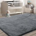 thumbnail image 6 of Shag Area Rugs for Bedroom Living Room,5X8 Ultra Soft Fluffy Area Rugs for Dorm, Indoor Carpet Nursery Rugs for Kids Room Home Decor,Dark Grey, 6 of 16