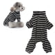 thumbnail image 4 of Ropa Para Perros, Cuidado De Heridas Ligero Pijama A Rayas De Poliéster Con Rayas Blancas Y Negras Para Perros Para Alergias Para Cualquier Temporada ANGGREK L, 4 of 8