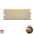 thumbnail image 2 of Pack of 1, Large 12" x 4" x 1/2" Unfinished Plywood Chamfer Wavy Edge Wood Sign for Children or Adult Art and Craft Project, Home Décor and DIY Fun, Made in USA, 2 of 2