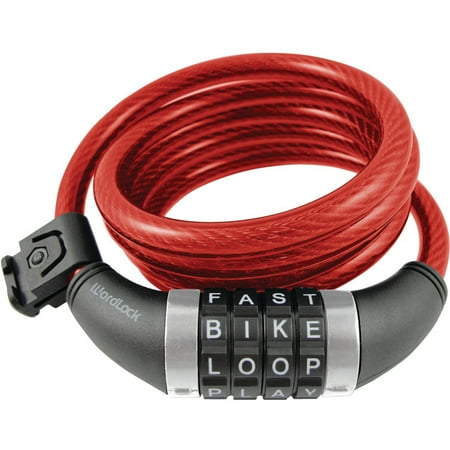 - Wordlock CL-408-RD Combination Resettable Cable Lock