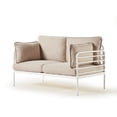thumbnail image 4 of Zinus Ellen Modern Metal Indoor Loveseat, 2-Seater, White, 4 of 14