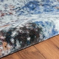 thumbnail image 4 of 5â€™ x 8â€™ Blue and White Abstract Ocean Area Rug, 4 of 5