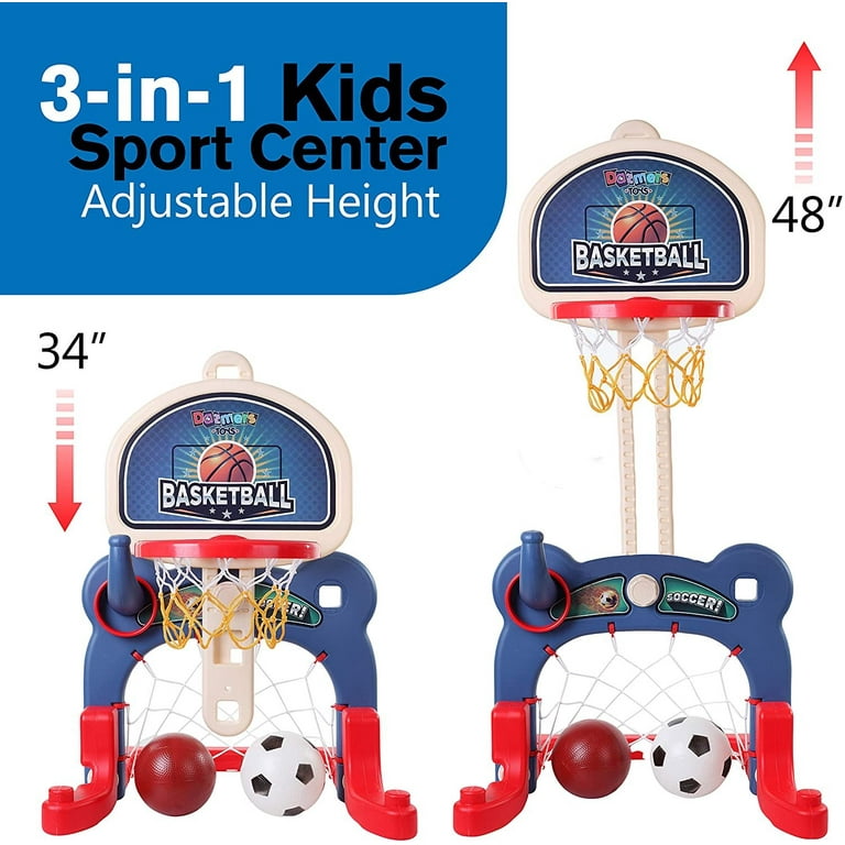 Dazmers 3-in-1 Combo Kids Sports Activity Center: Basketball Dazmers 3-in-1 Combo Kids Sports Activity Center: Basketball