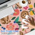 thumbnail image 2 of Long Mouse Pads for Desk,Dogs with Flowers Desk Mats on Top Of Desks, Desk Mouse Pad Extra Large with 3mm Non-Slip Base and Stitched Edge for Gaming,Office,Work,Home 47.3"x23.6", 2 of 6