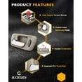 thumbnail image 4 of HUGFEGWE Inside Door Handle Set (4 PCS), Compatible with 1998-2002 Honda Accord, 1999-2004 Honda Odyssey | Front & Rear Left Driver & Right Passenger, Beige Bezel with Chrome Lever | OE#, 4 of 7