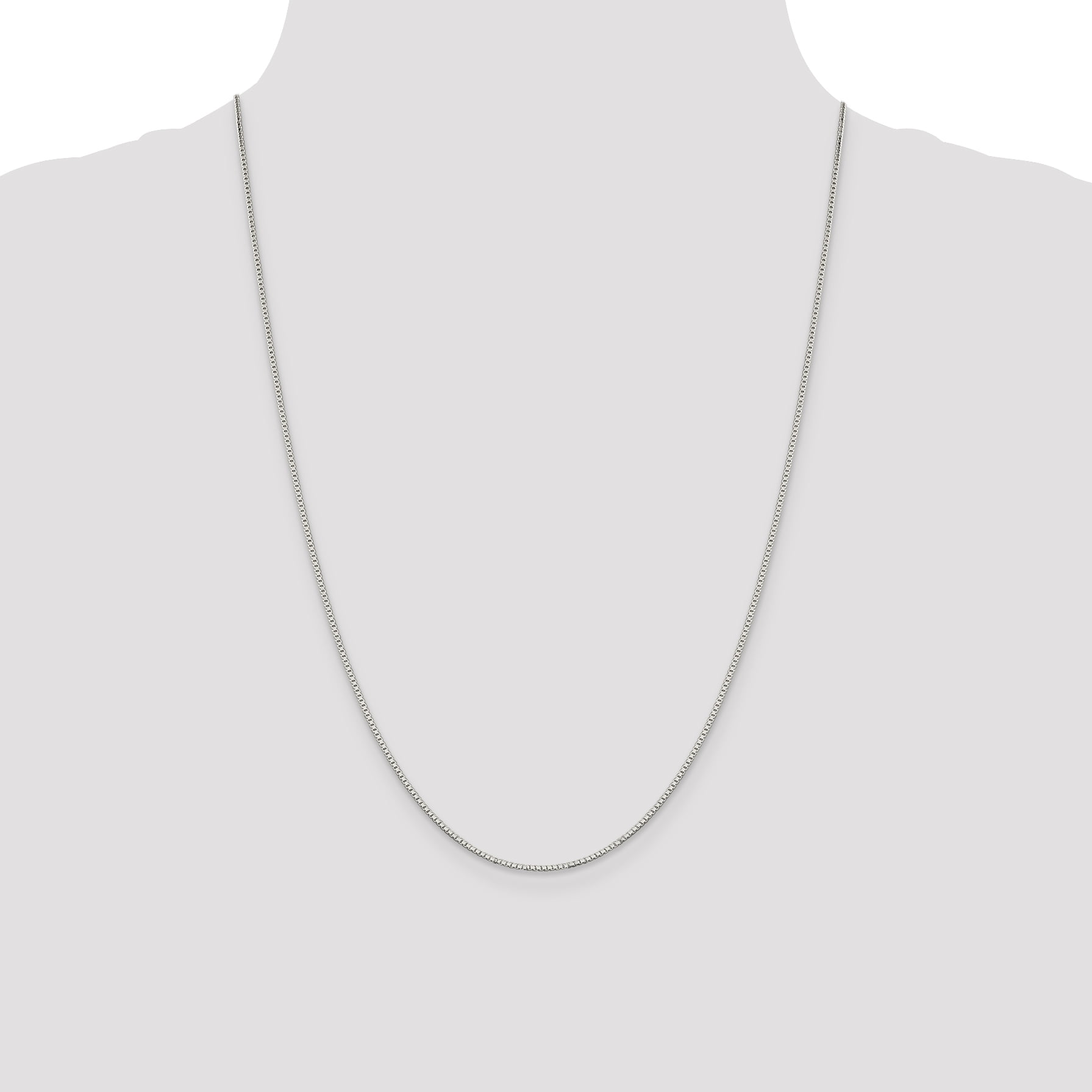 West Coast Jewelry Sterling Silver 1.10mm Box Chain
