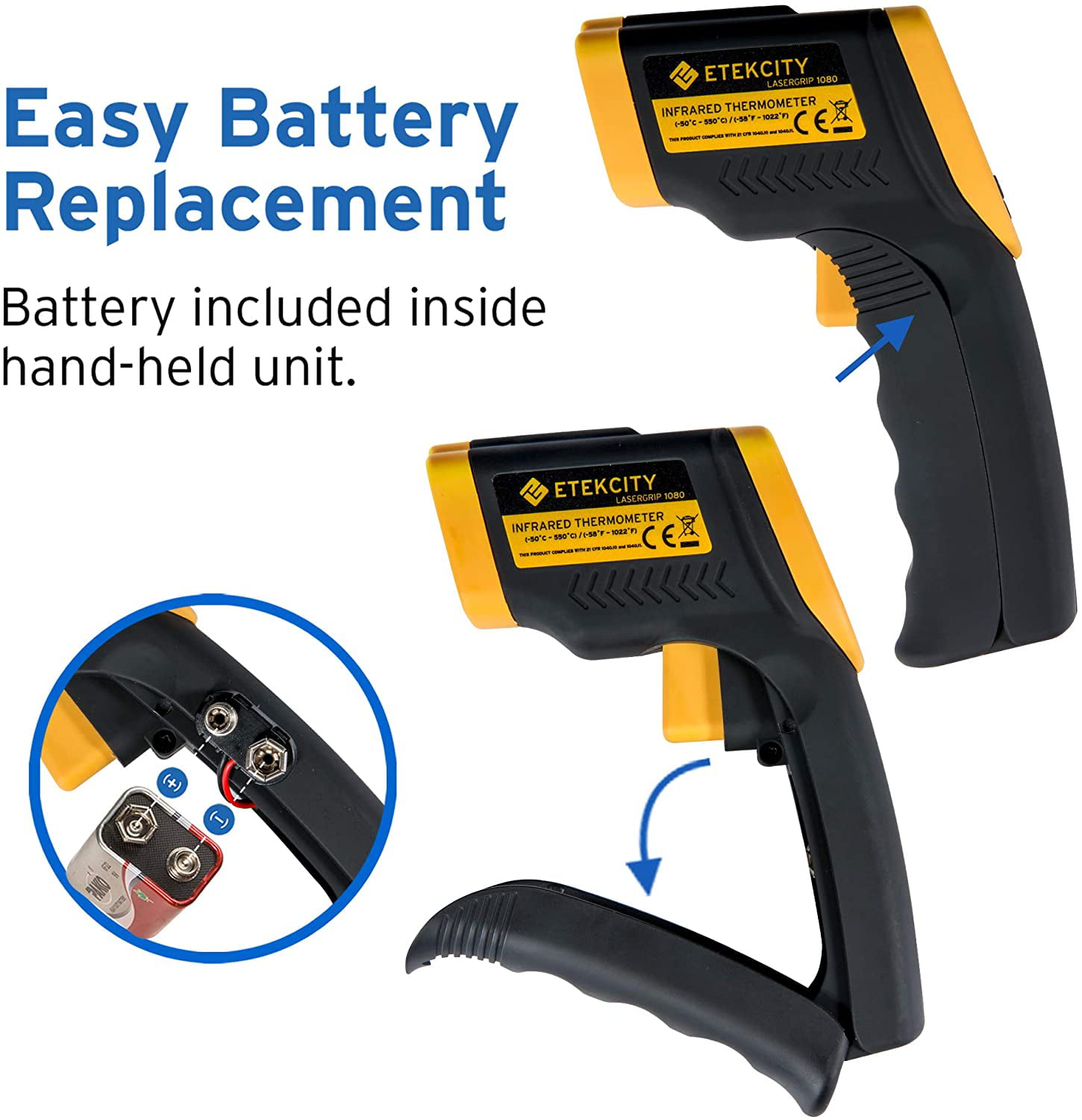 Get an Etekcity Lasergrip 1080 Non-Contact Infrared Thermometer for $17.09  Today - TechEBlog