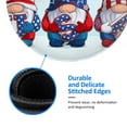 thumbnail image 5 of Disketp Cute Gnomes In Usa1 Small Mouse Pad 7.9x7.9 Inches,Washable Round Mousepad For Office Laptop Computer,Non-Slip Rubber Base Mouse Pads For Wireless Mouse, 5 of 9