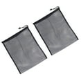 thumbnail image 3 of Shoe Bags, Mesh 2 Pcs Reusable Sports Equipment Bag Black Secure Drawstring  For Outdoor, 3 of 8