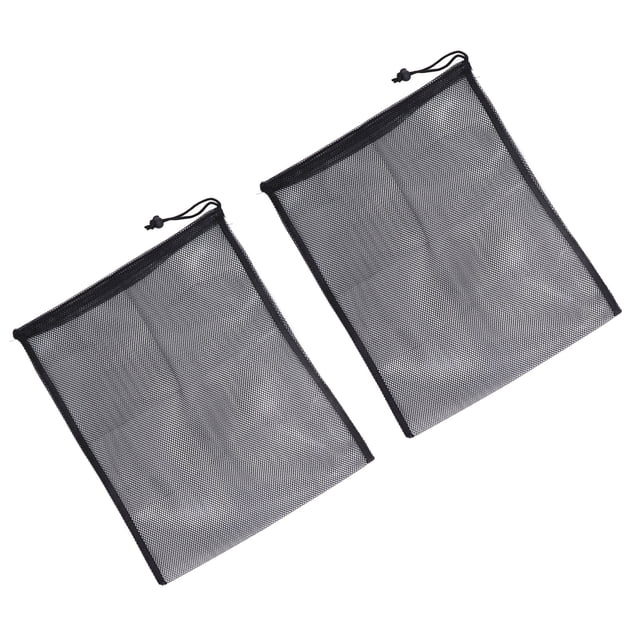 Bolsa de Equipo Deportivo, Bolsas de Zapatos Sturdy Secure Drawstring 2 PCS Polyéster Negro reutilizable para viajar