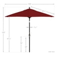 thumbnail image 5 of California Umbrella 9' Patio Umbrella in Red, 5 of 5