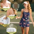 thumbnail image 7 of KEIAHUAN America Anniversary Eagle Golf Dresses for Women with Shorts Breathable Cross Backless Tennis Dress with Pocket Spaghetti Strap Summer Athletic Dress 2 Piece Set Large, 7 of 7