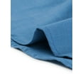 thumbnail image 5 of INSPIRE CHIC Robe Chemise à Manches Retroussables avec Ceinture et Col Boutonné pour Femmes m Bleu, 5 of 5