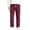 Wine, variant on WIZUTIZ Men's Relaxed Fit Corduroy Trousers Elastic Waist Solid Color Straight Leg Casual Pocket Pants