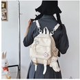 thumbnail image 2 of Cute Mini Backpacks with Accessories Aesthetic Mini Backpack for Teenagers Small Kawaii Backpack (White, with Accessories), 2 of 5