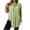 Green#, variant on Plus Size Women's Sleeveless Textured Tunic Top, V-Neck with Button, Curved Hem Side Split, Casual Loose Fit Blouse, L-4XL