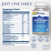 Solaray Active Man Multivitamin Once Daily VegCaps 90 Count