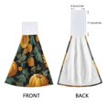 thumbnail image 4 of Harvest Pumpkin with Sunflowers Leaves Thanksgiving Hanging Towels with Loop Hand Towels Nylon Fastener Tape Design Dish Cloths 2 Pieces, 4 of 7