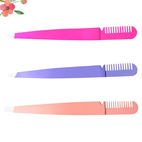 HEALEEP 3Ud 2 En 1 Pinza Para Con Peine Inoxidable Uso Seguro Y Ergonómico