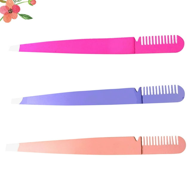 HEALEEP 3Ud 2 En 1 Pinza Para Con Peine Inoxidable Uso Seguro Y Ergonómico