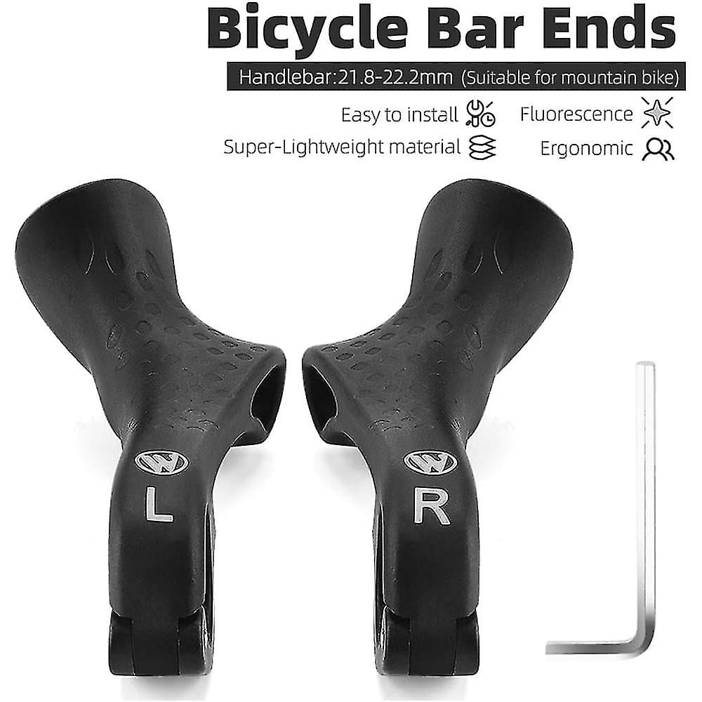 1pair Mountain Bike Handlebar Ends Bicle Bar Ends 22.2mm Nylon Handle Bar Grips Ergonomic Design Cling Accessories For Road Mtb Sx Walmart