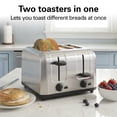 thumbnail image 4 of Hamilton Beach 4-Slice Toaster with Extra-Wide Slots, Toast Boost & Removable Crumb Tray, Stainless Steel, 4 of 8