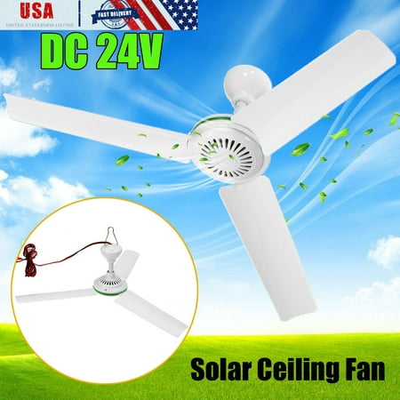 24V 6W 3 Leaves Plastic Blades Converter Motor Battery Mini Ceiling Fan With Switch +2.5m Cable For Solar Power Caravan Indoor Outdoor