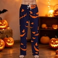 thumbnail image 2 of Satingcolo Mens Pajama Pants Halloween Funny Pajama Pants for Men with Drawstring Soft Printed Sleepwear Bottoms Sleep Lounge Pants, 2 of 7
