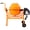 Orange, variant on Wet/Dry Concrete Saw Cutter with Guide Roller and Water Line Attachment, 14 Electric Cut Off Saw 3000W, Adjustable Angle, Dust Port, Blade Included for Granite, Porcelain, Stone
