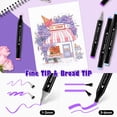 thumbnail image 4 of Juego de rotuladores con alcohol Kebuye, 48 colores, puntas dobles para dibujar, 4 of 9