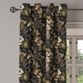 thumbnail image 3 of Ambesonne Tropical Grommet Curtain, Mysterious Woman Jungle, 50"x60", Dark Green Pale Caramel, 3 of 5
