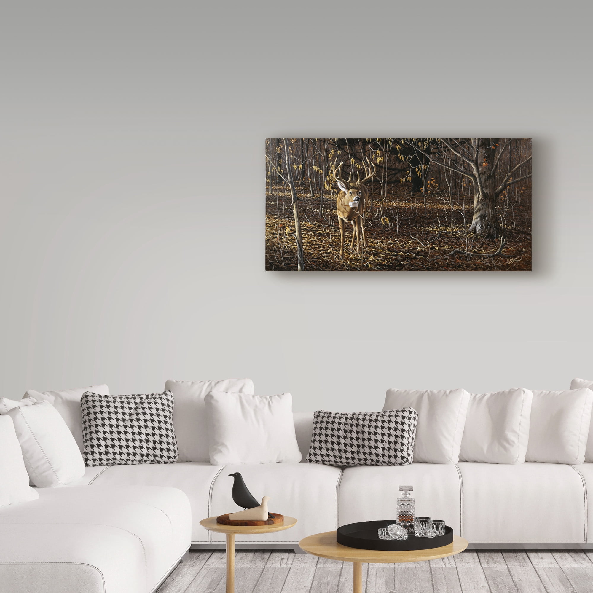 Trademark Fine Art 'Sneaking Through Whitetail' Canvas Art by Wilhelm Goebel
