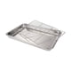 thumbnail image 1 of Bandeja para hornear Bandeja para hornear con rejilla para enfriar Plato Molde para pasteles Práctico molde de metal para hornear 32 cm x 22 cm x 48 cm, 1 of 9