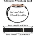 thumbnail image 4 of Correa de nailon para Samsung Galaxy Watch 4, 5 Pro, 6, Classic Gear S3 Active 2, Amazfit GTS 2, 4 mini, 20mm, 22mm, 4 of 4