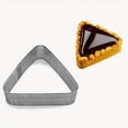 thumbnail image 5 of 6-Pack 3.15 Inch Perforated Triangle Tart Rings - 430 Stainless Steel Non-Stick Pastry Molds for Baking, Fruit Pie Crust & Mousse Cake Tools, 5 of 9