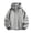 Gray, variant on LYSMORA 2026 Men's Adjustable Drawstring Hooded Windbreaker Jacket, Hidden Zip Snap Closure Elastic Cuff Loose Fit Lightweight Outdoor Casual Outerwear