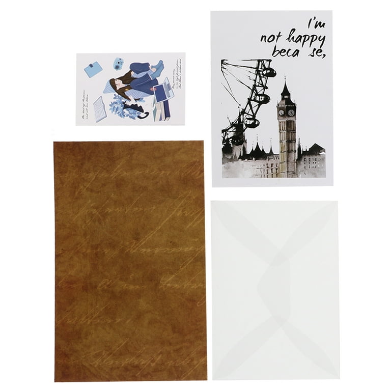 Set of 50 Brown Kraft Paper Blank Cardstock Postcards Pack - Self Mailer  Mailing Side Postcards Bulk 50 Pack Postage Saver - 4 x 6 Inches 