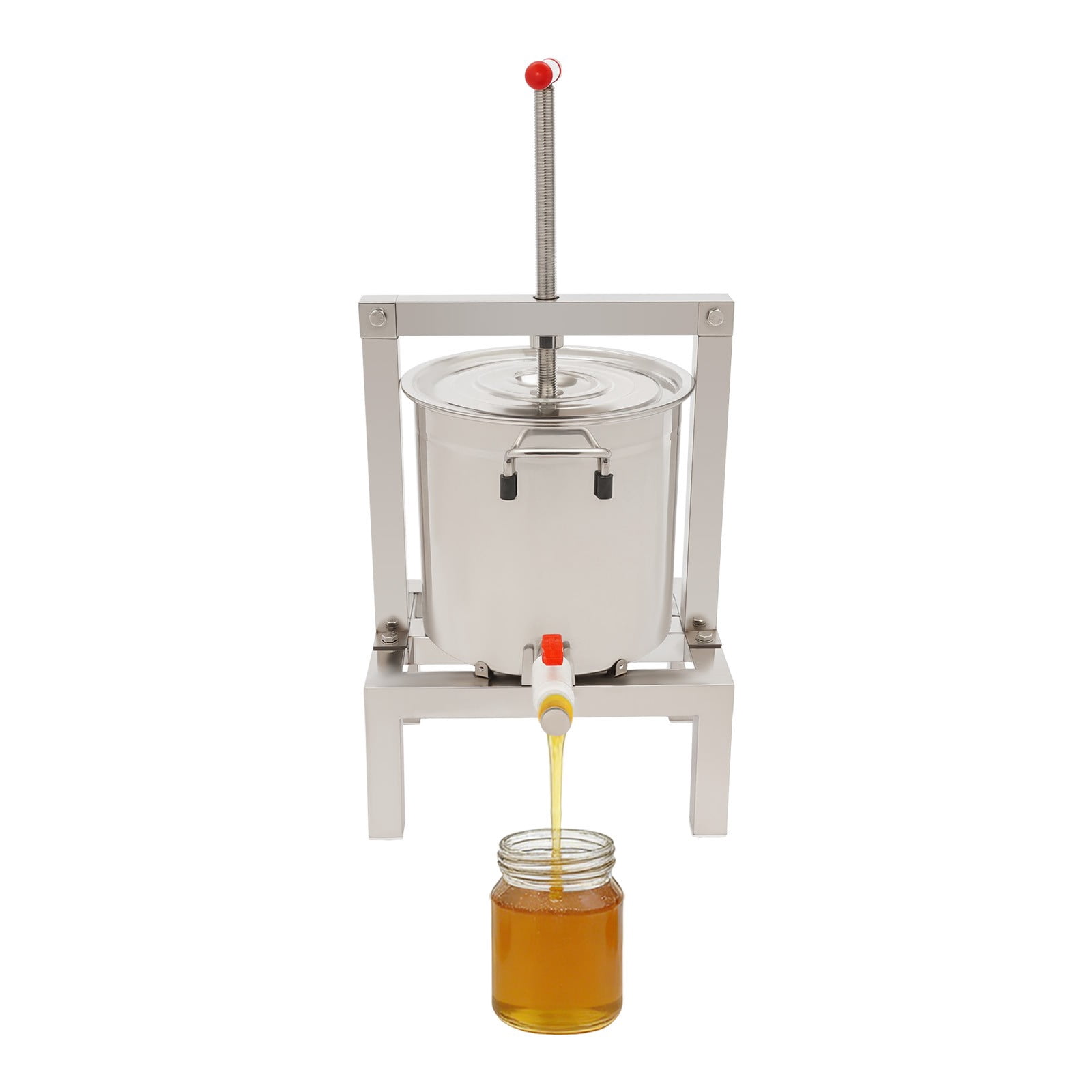 Manual Fruit Juicer Grape,  Juice Extractor 2.6gal/10L with Press Handle