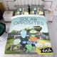 thumbnail image 4 of Opuestos Solares Conjunto de sábanas temático, trío de piezas, cómodo y amigable con la piel, diseño único, regalo de decoración para el hogar para familiares, amigos y fans,173cm *218cm, 4 of 6