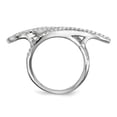 thumbnail image 2 of Sterling Silver Rhodium-plated CZ Ring - Size 7, 2 of 3