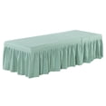 thumbnail image 1 of DOLITY Jupe de Table de Massage SPA Housse de Lit de Beauté Lin Cantonnière Drap Vert Pâle, 1 of 6
