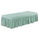 thumbnail image 1 of Falda para mesa de masajes, cenefa para cama de salón de belleza, funda de sábana con orificio para el aliento para Verde claro, 1 of 6