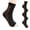 blacka, variant on LEEYNEER 4Pairs Neuropathy Socks for Women and Men  Soothe Relief Compression Socks  Ankle Brace for Plantar Fasciitis Sleeve Soothe-White L/XL