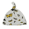 thumbnail image 5 of DC Comics Justice League Batman Newborn Baby Boys Bodysuit Pants and Hat 3 Piece Outfit Set Newborn to Infant, 5 of 5