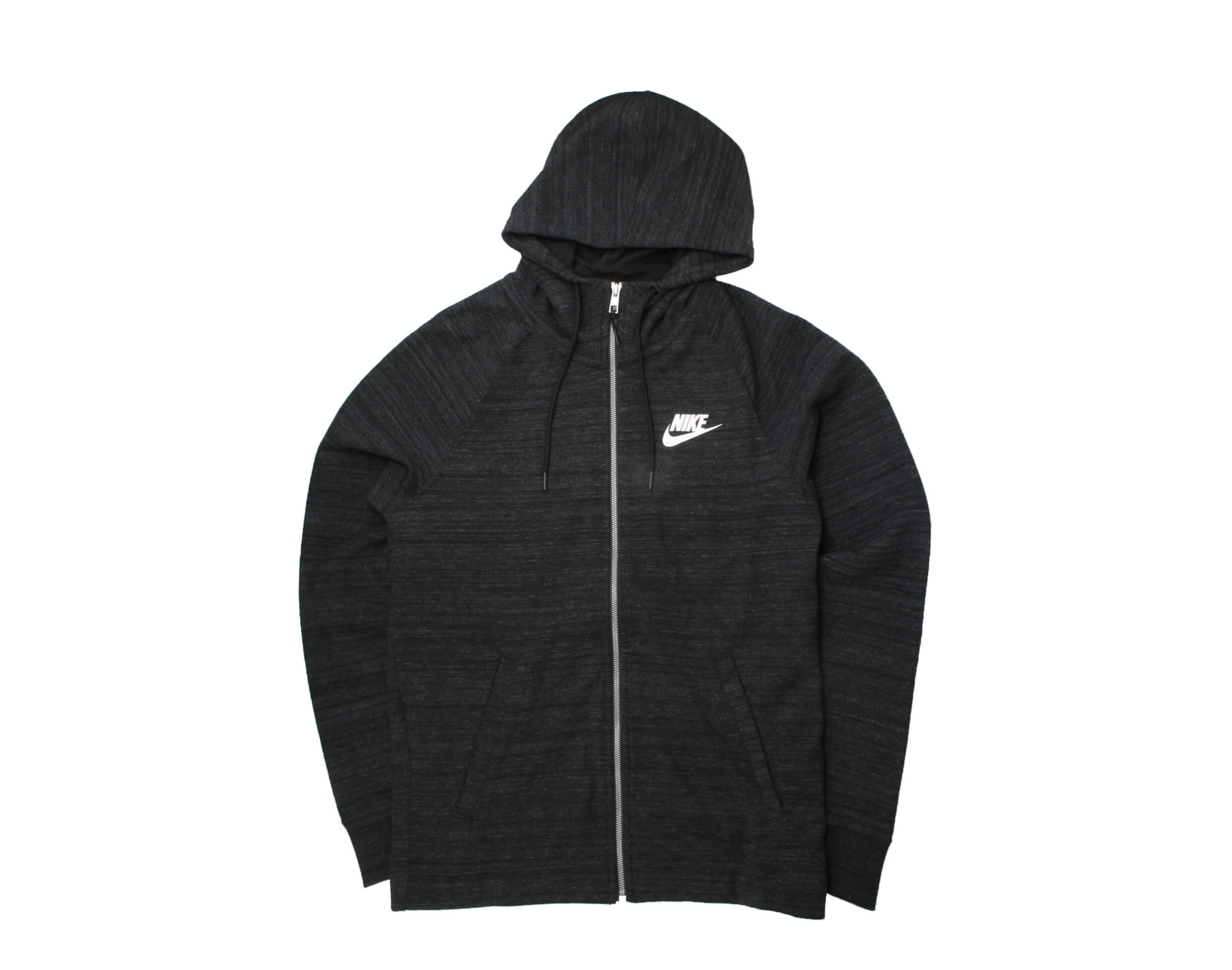 black nike zip up hoodie