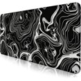 thumbnail image 1 of Minimalist Abstract Line XL Desktop Mat - Curved Pattern Mountain Background, Decorative Home Office Study Mat, 35.4x15.7x0.12 Inches, Perfect for Keyboard and Mouse, 1 of 6