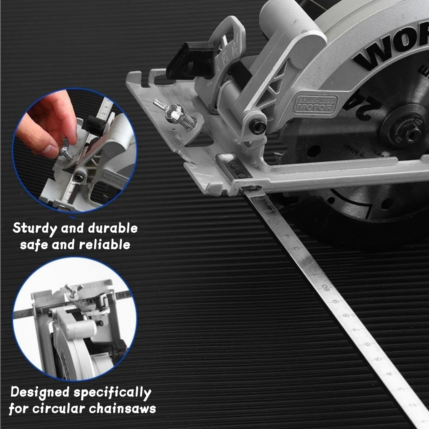 Positioning Calipers , Adjustable Stainless Steel Precision Measuring Tool, Straight Edge Guide for Circular Saw Hand Saw Cutting